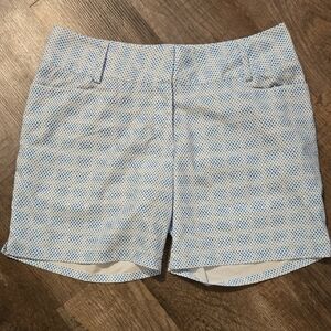 adidas Blue and White Patterned Women's Shorts